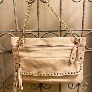 New cream should bag with gold chain strap